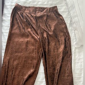Copper light weight trousers